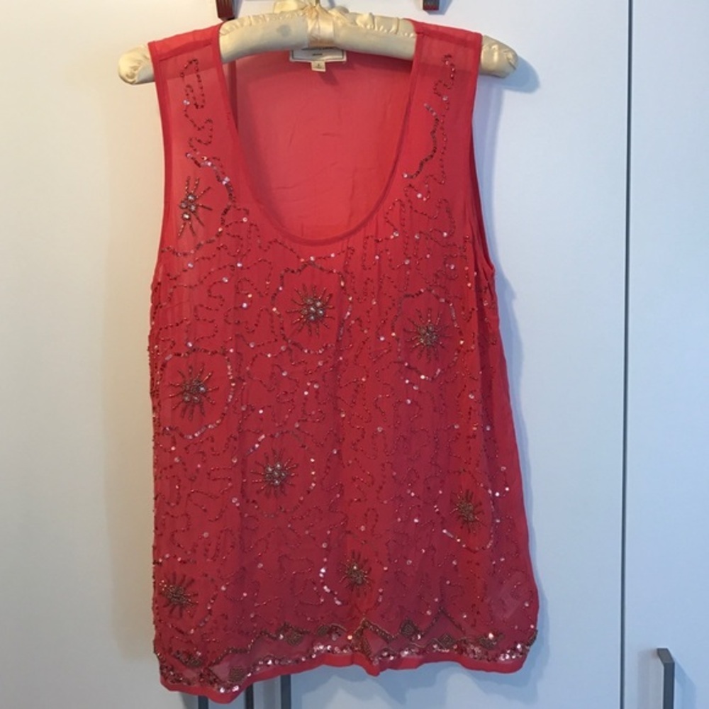 Sequined tank from Moulinette Sours-Anthropologie